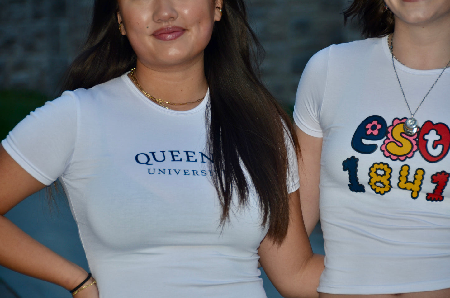 Queen's Navy Baby Tee