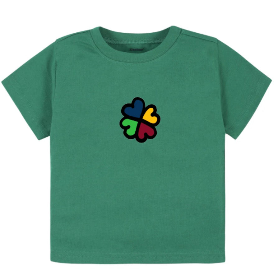 Green Clover Baby Tee